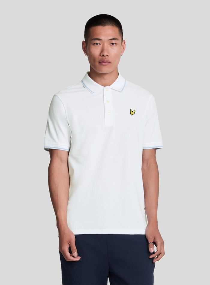 LYLE & SCOTT Tipped Polo Shirt White Light - MAISONDEFASHION.COM