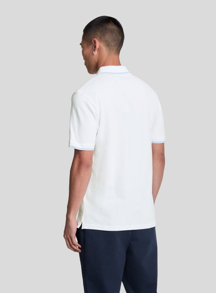 LYLE & SCOTT Tipped Polo Shirt White Light - MAISONDEFASHION.COM
