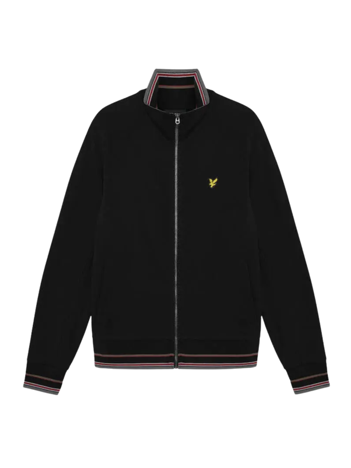 LYLE & SCOTT Tipped Track Jacket Jet Black