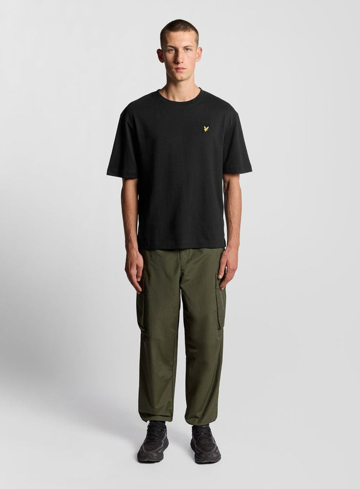 LYLE & SCOTT Ultra Soft Cotton Blend T-Shirt Jet Black - MAISONDEFASHION.COM