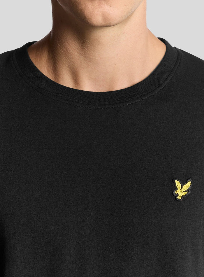 LYLE & SCOTT Ultra Soft Cotton Blend T-Shirt Jet Black - MAISONDEFASHION.COM