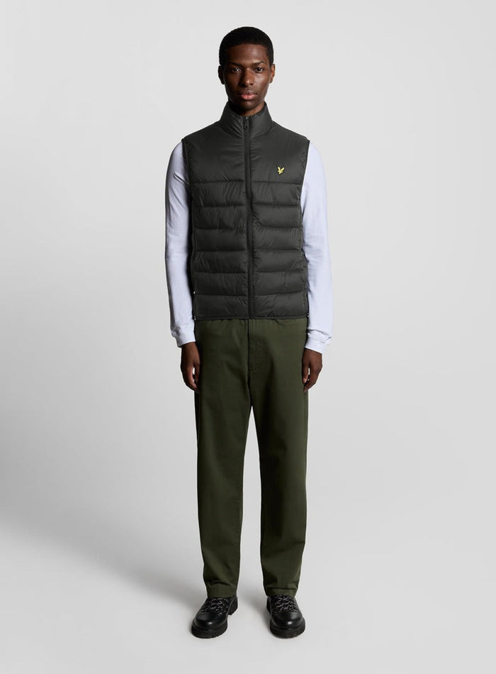 LYLE & SCOTT Wadded Gilet Jet Black - MAISONDEFASHION.COM
