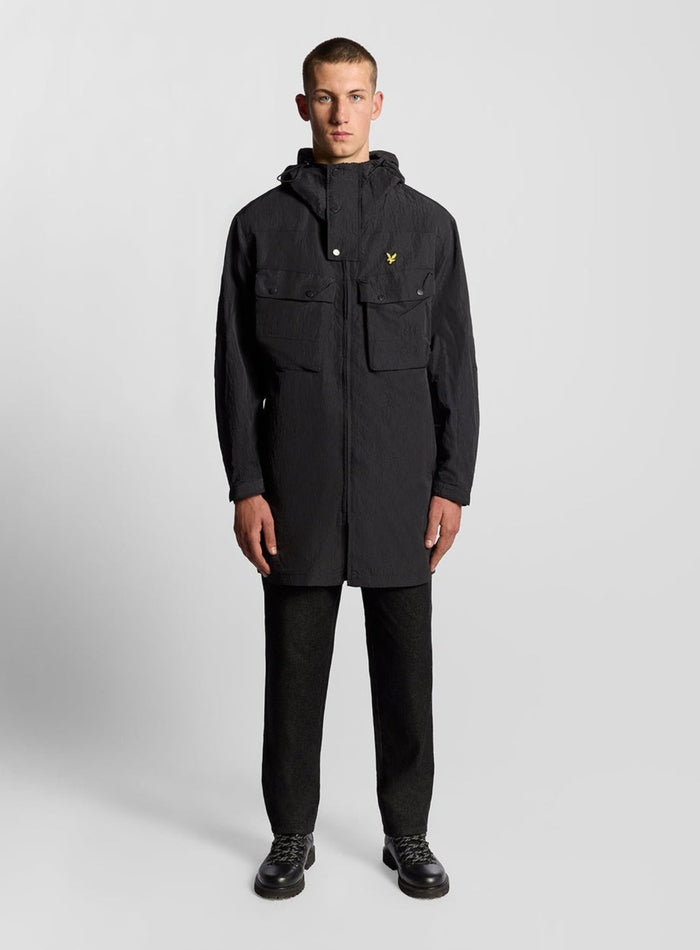 LYLE & SCOTT Water Resistant Guard Parka Black Ice - MAISONDEFASHION.COM