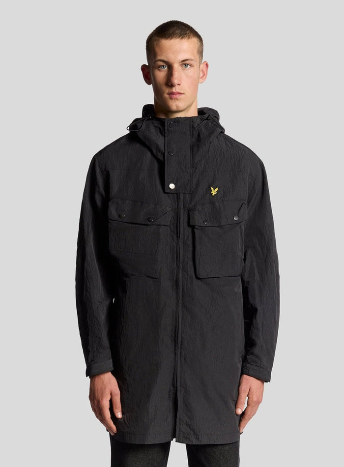 LYLE & SCOTT Water Resistant Guard Parka Black Ice - MAISONDEFASHION.COM