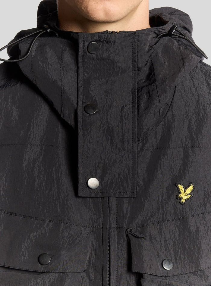 LYLE & SCOTT Water Resistant Guard Parka Black Ice - MAISONDEFASHION.COM