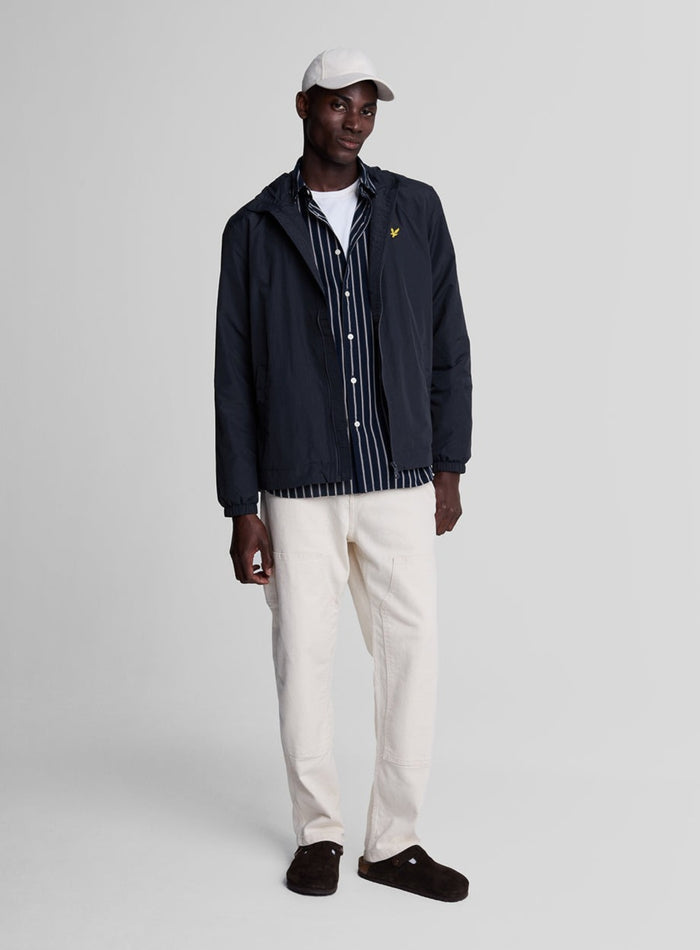 LYLE & SCOTT Water Resistant Hooded Jacket Dark Navy - MAISONDEFASHION.COM