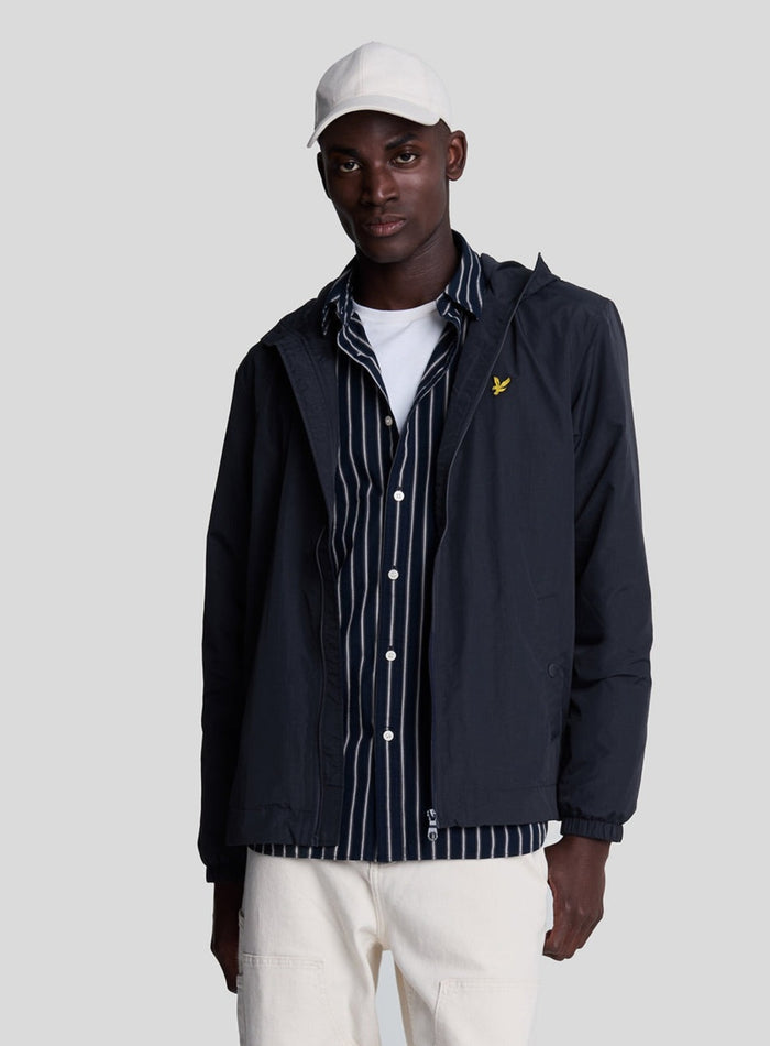 LYLE & SCOTT Water Resistant Hooded Jacket Dark Navy - MAISONDEFASHION.COM