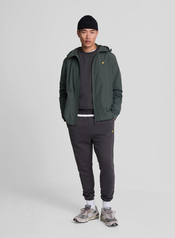 LYLE & SCOTT Water Resistant Hooded Jacket Gunmetal - MAISONDEFASHION.COM