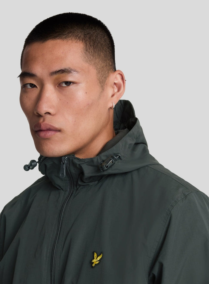 LYLE & SCOTT Water Resistant Hooded Jacket Gunmetal - MAISONDEFASHION.COM