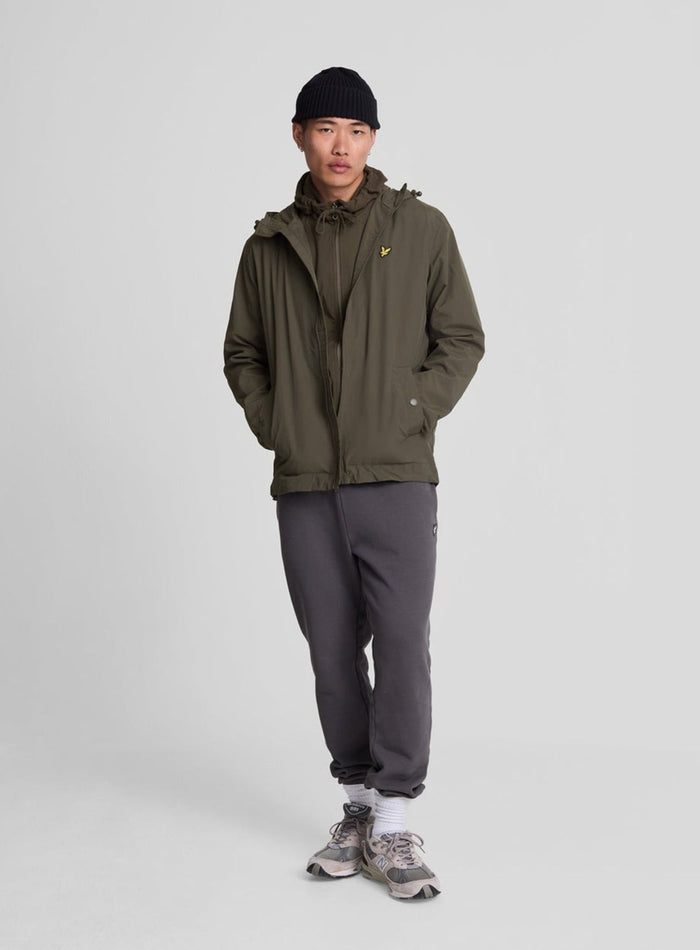 LYLE & SCOTT Water Resistant Hooded Jacket Olive - MAISONDEFASHION.COM