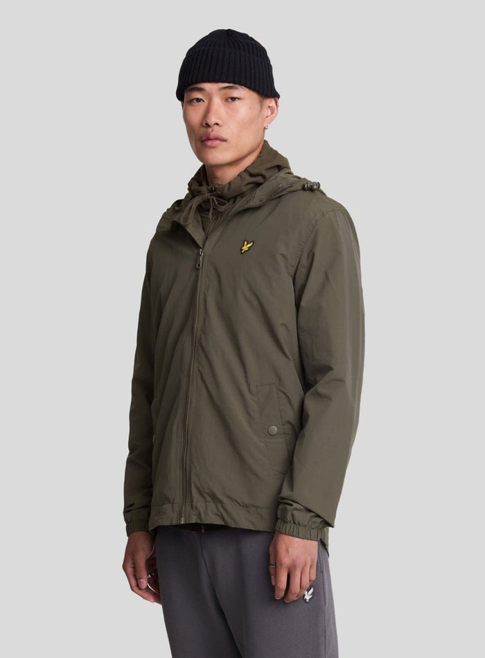 LYLE & SCOTT Water Resistant Hooded Jacket Olive - MAISONDEFASHION.COM