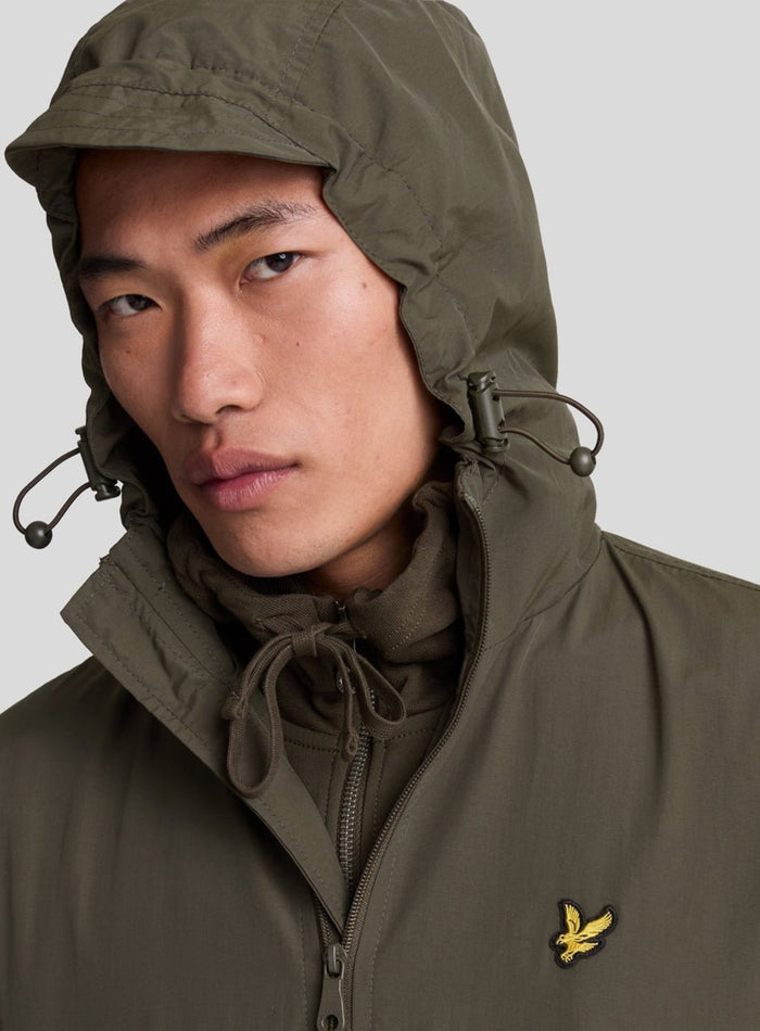 LYLE & SCOTT Water Resistant Hooded Jacket Olive - MAISONDEFASHION.COM