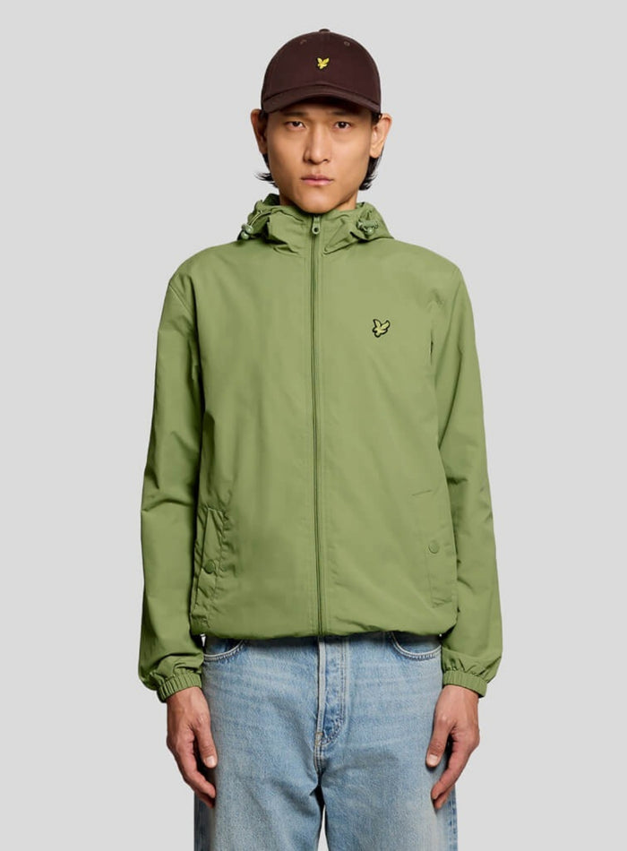LYLE & SCOTT Water Resistant Hooded Jacket Shrub Green - MAISONDEFASHION.COM