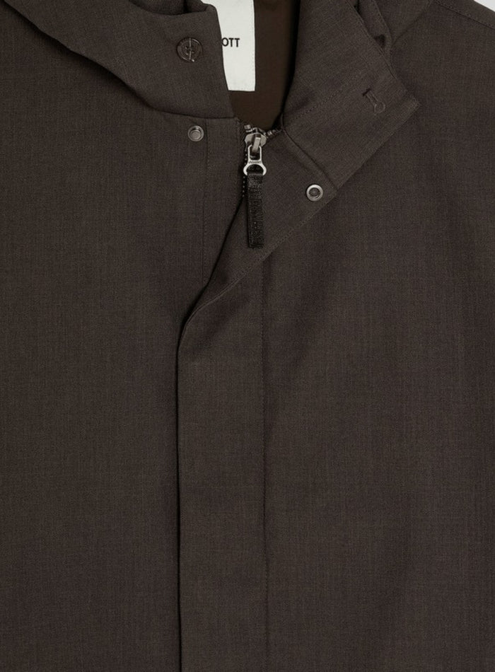LYLE & SCOTT Waterproof Mac Raincoat Charcoal Marl - MAISONDEFASHION.COM