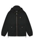 LYLE & SCOTT Waxed Hooded Utility Jacket Jet Black