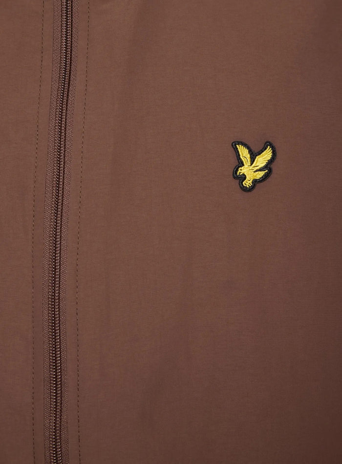 LYLE & SCOTT Zip Through Hooded Jacket Bottle Brown - MAISONDEFASHION.COM