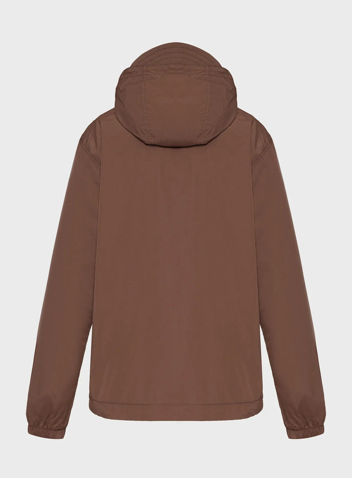 LYLE & SCOTT Zip Through Hooded Jacket Bottle Brown - MAISONDEFASHION.COM