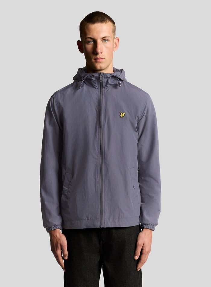 LYLE & SCOTT Zip Through Hooded Jacket Graystone - MAISONDEFASHION.COM