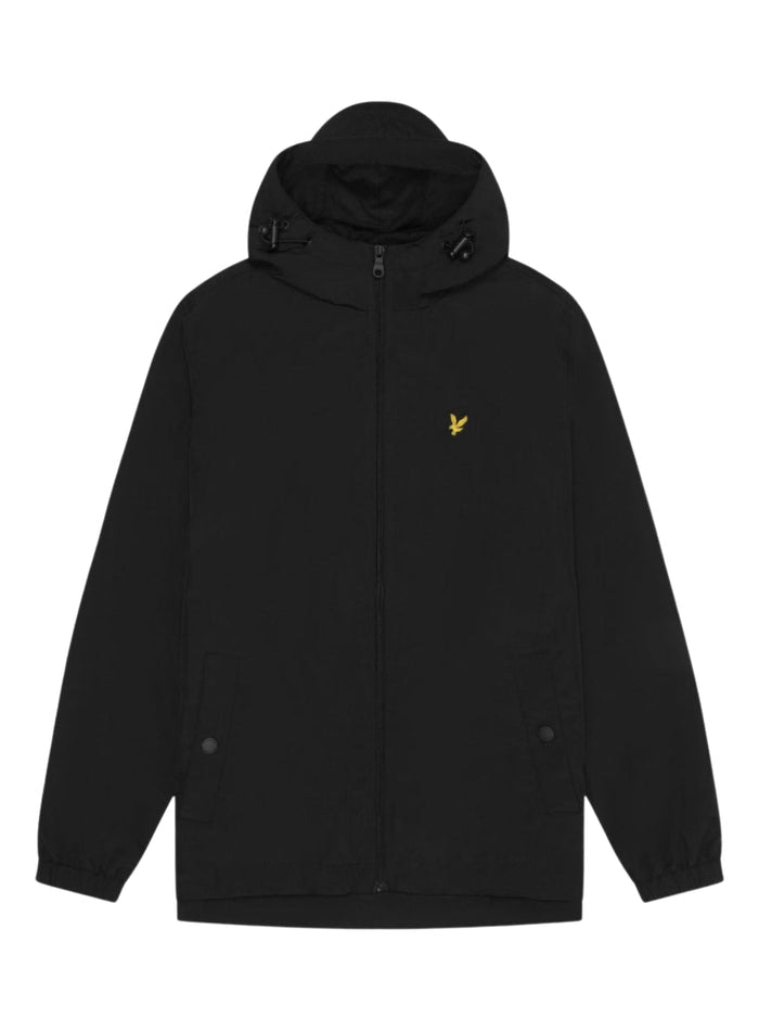 LYLE & SCOTT Zip Through Hooded Jacket Jet Black - MAISONDEFASHION.COM