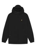 LYLE & SCOTT Zip Through Hooded Jacket Jet Black - MAISONDEFASHION.COM