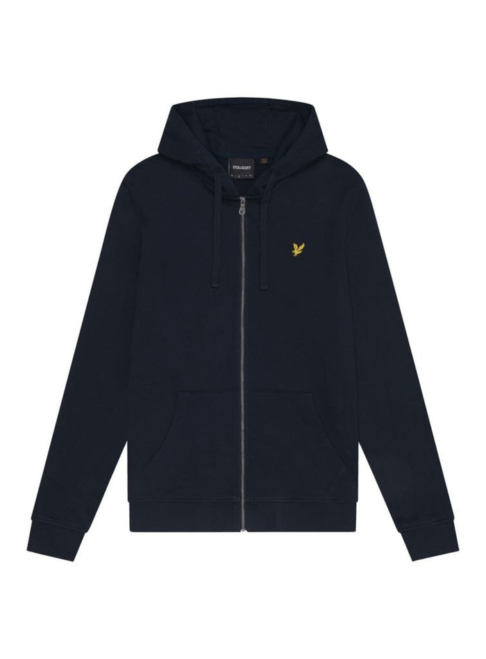 LYLE & SCOTT Zip Through Hoodie Dark Navy - MAISONDEFASHION.COM
