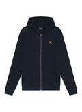 LYLE & SCOTT Zip Through Hoodie Dark Navy - MAISONDEFASHION.COM