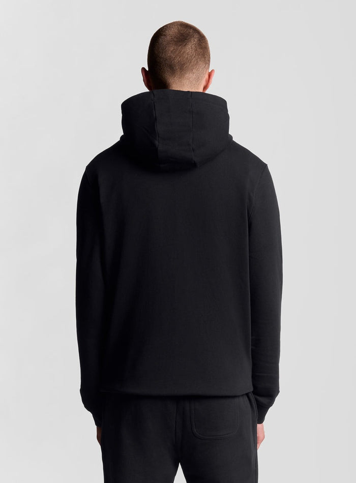 LYLE & SCOTT Zip Through Hoodie Jet Black - MAISONDEFASHION.COM