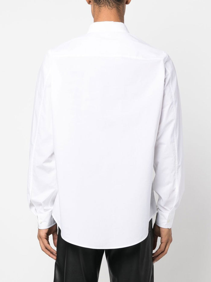 MAISON MARGIELA MM6 MEN Button Down Cotton Shirt White - MAISONDEFASHION.COM