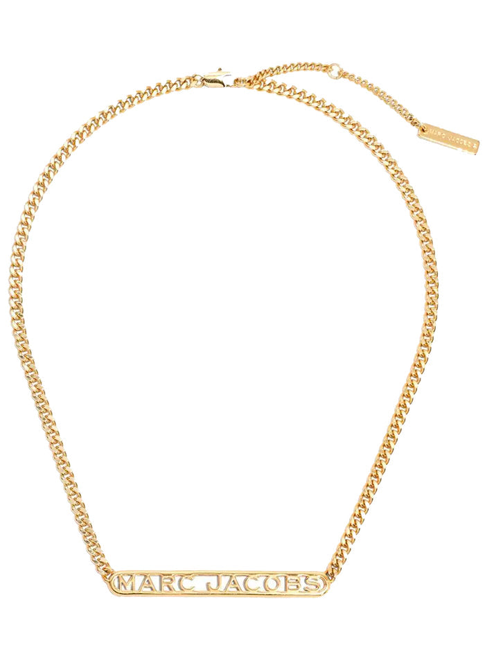 MARC JACOBS Monogram Logo Chain Gold - MAISONDEFASHION.COM