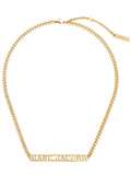 MARC JACOBS Monogram Logo Chain Gold - MAISONDEFASHION.COM