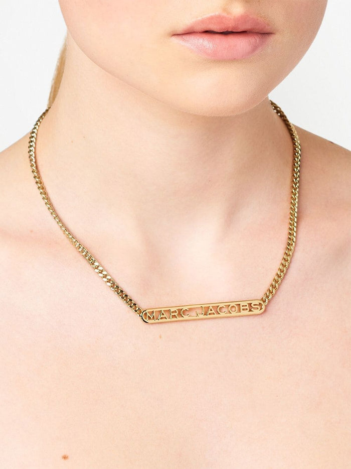 MARC JACOBS Monogram Logo Chain Gold - MAISONDEFASHION.COM