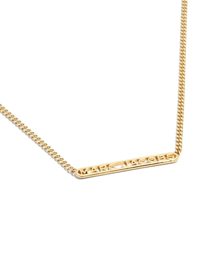 MARC JACOBS Monogram Logo Chain Gold - MAISONDEFASHION.COM