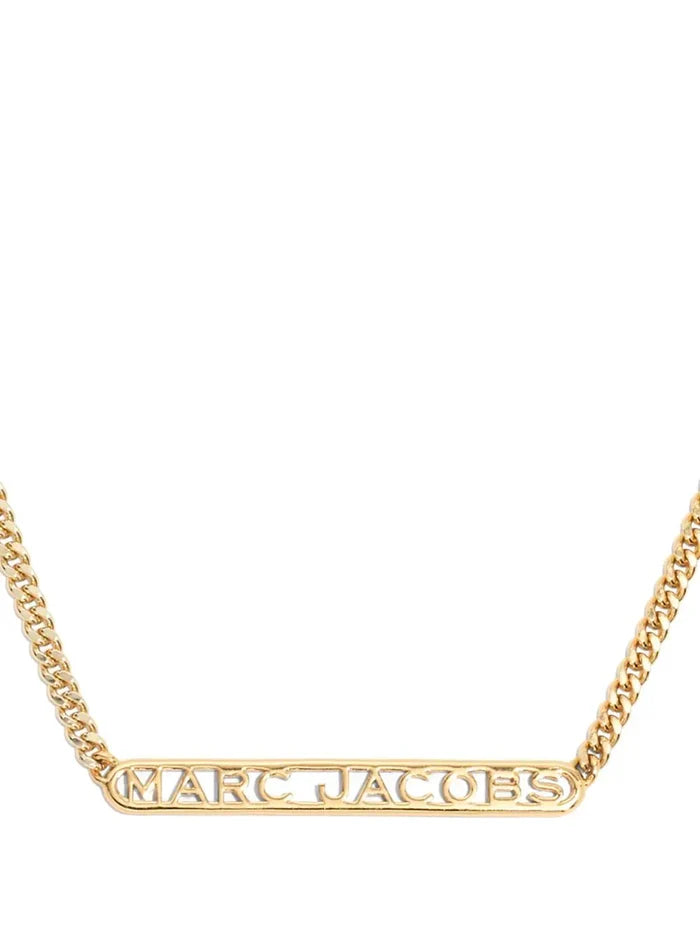 MARC JACOBS Monogram Logo Chain Gold - MAISONDEFASHION.COM