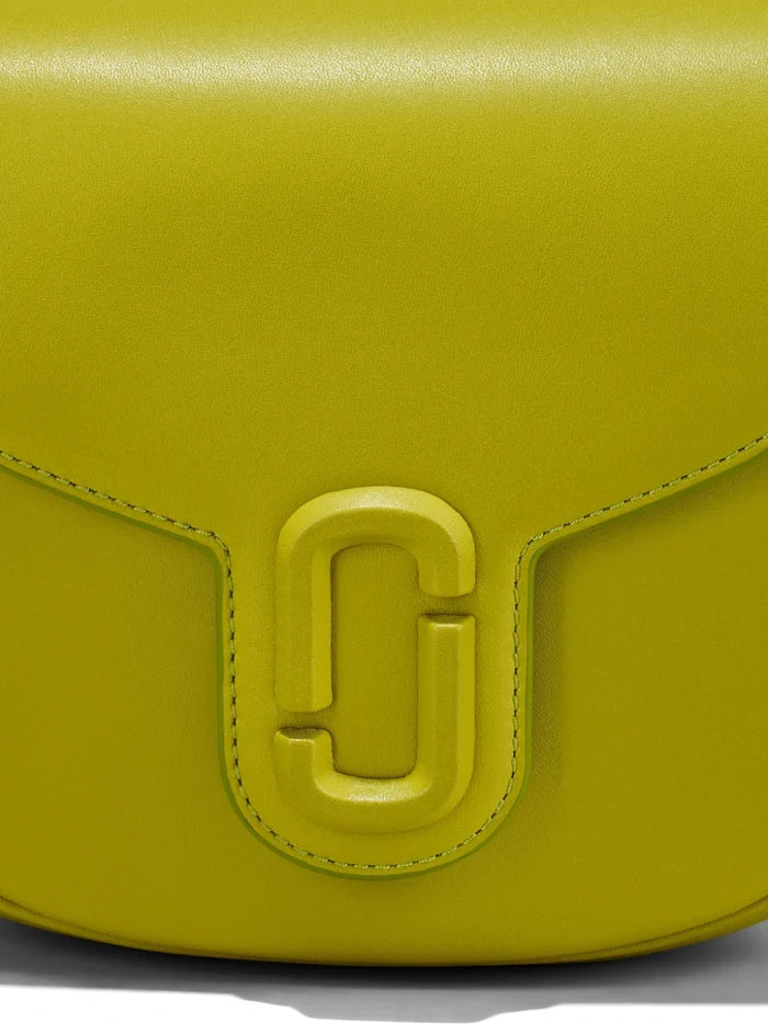 MARC JACOBS WOMEN The J Marc Small Saddle Bag Citronelle - MAISONDEFASHION.COM