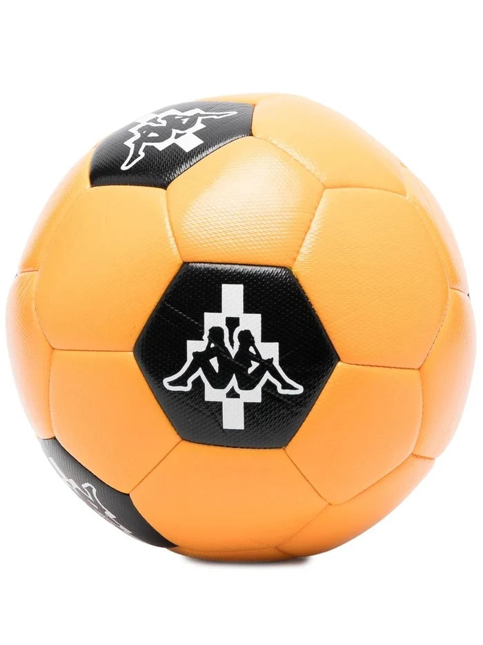 MARCELO BURLON COUNTY OF MILAN Kappa Soccer Ball Orange Black - MAISONDEFASHION.COM