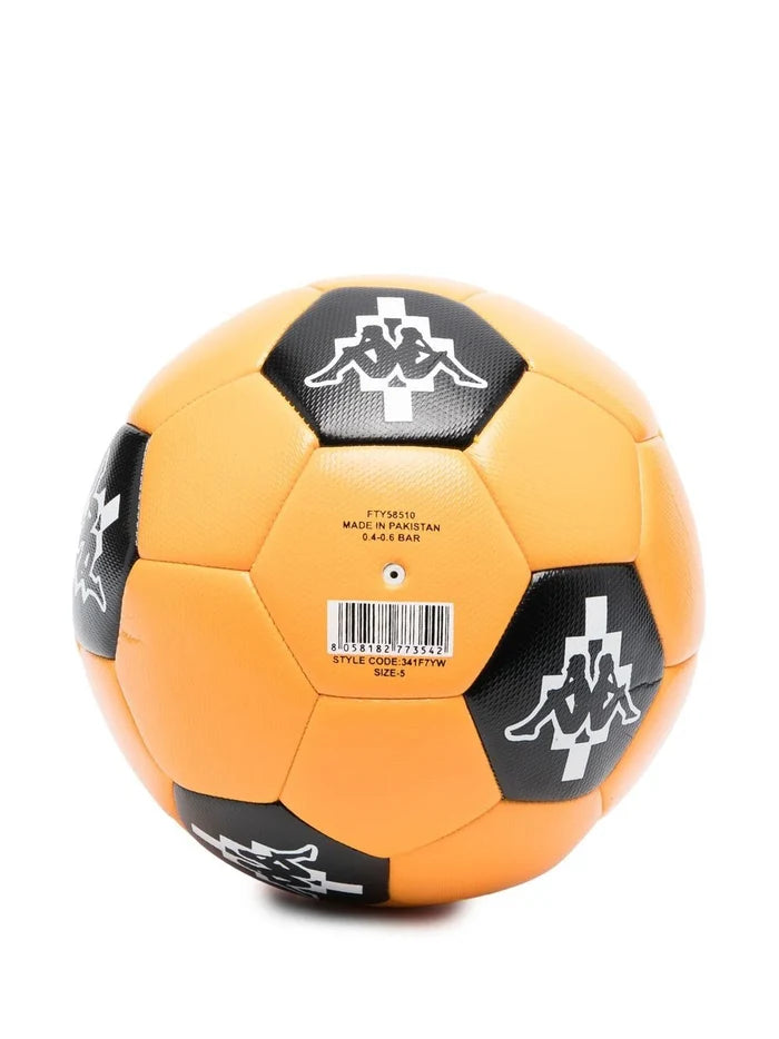 MARCELO BURLON COUNTY OF MILAN Kappa Soccer Ball Orange Black - MAISONDEFASHION.COM
