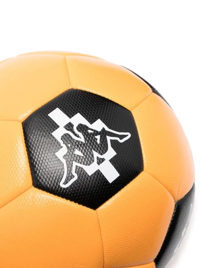 MARCELO BURLON COUNTY OF MILAN Kappa Soccer Ball Orange Black - MAISONDEFASHION.COM