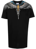 MARCELO BURLON Grizzly Wings Regular T-Shirt Black/Dark Grey - MAISONDEFASHION.COM