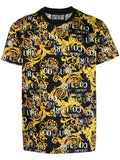 VERSACE MEN Baroque Print T-Shirt Black/Gold - MAISONDEFASHION.COM