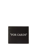 OFF-WHITE MEN "For Cards" Bookish Card Holder Black/White - MAISONDEFASHION.COM