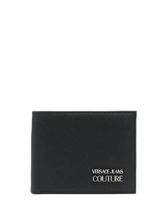 VERSACE Leather Wallet Black - MAISONDEFASHION.COM