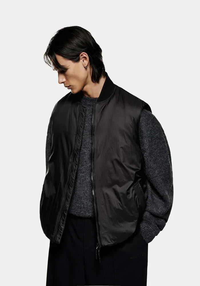 MKI MIYUKI ZOKU Insulated Loft Vest Black - MAISONDEFASHION.COM