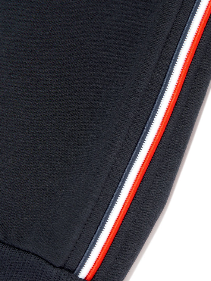 MONCLER BABY Boys Logo Patch Sweat Pants Navy - MAISONDEFASHION.COM