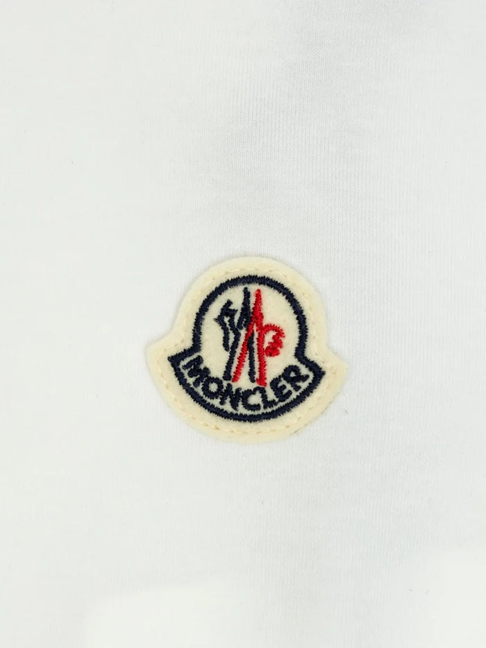 MONCLER BABY Girls Ruffle-Trimmed Cotton Set White/Pink - MAISONDEFASHION.COM