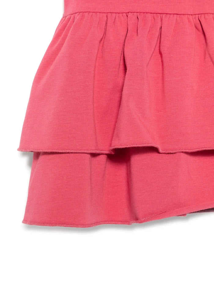 MONCLER BABY Girls Short-sleeves Dress Coral Pink - MAISONDEFASHION.COM