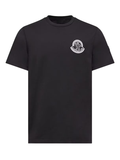 MONCLER Chest Logo Cotton Jersey T-Shirt Black