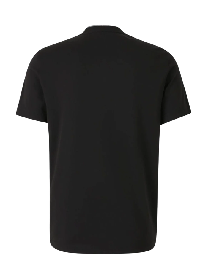 MONCLER Embroidered Logo Cotton T-shirt Black - MAISONDEFASHION.COM