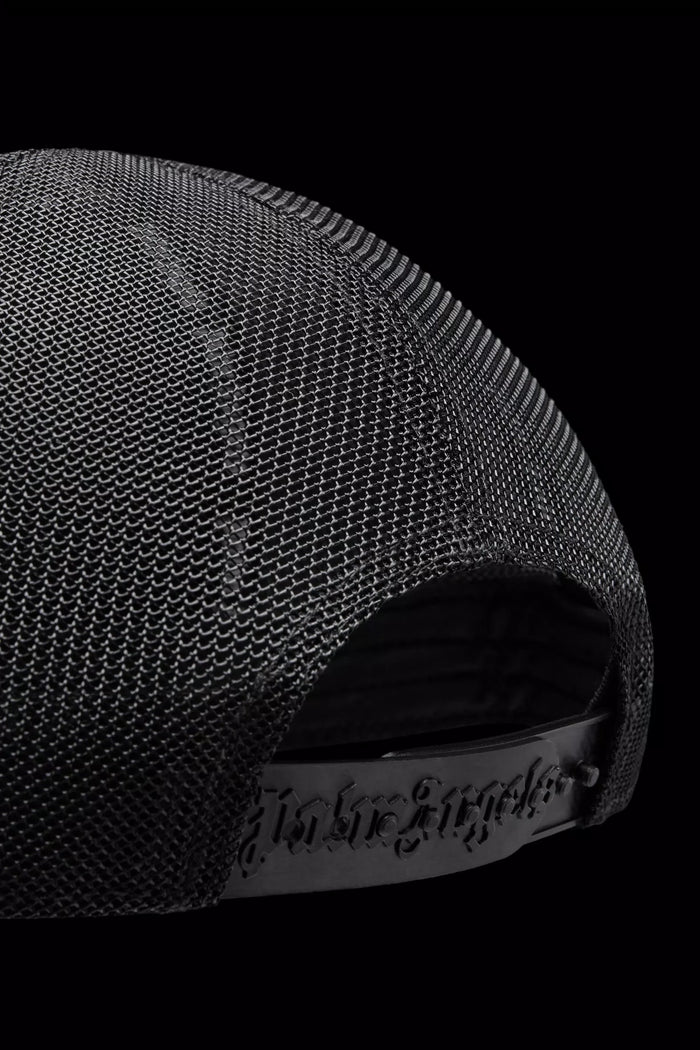 MONCLER GENIUS X 8 MONCLER PALM ANGELS MEN Logo Cap Black/White - MAISONDEFASHION.COM