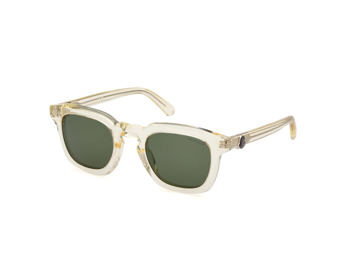 MONCLER Gradd Sunglasses Shiny Beige - MAISONDEFASHION.COM