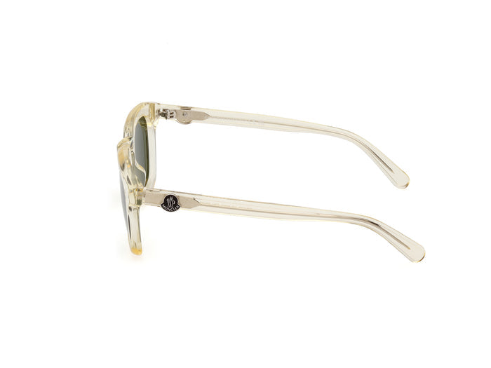 MONCLER Gradd Sunglasses Shiny Beige - MAISONDEFASHION.COM